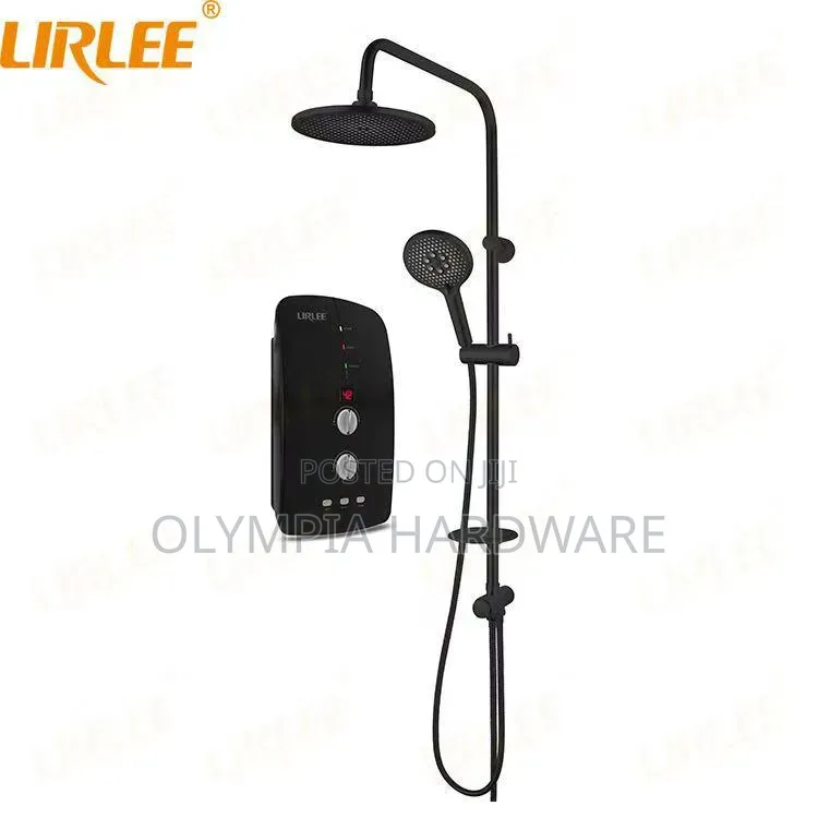 Lirlee Shower Set (Heater + Shower) Black