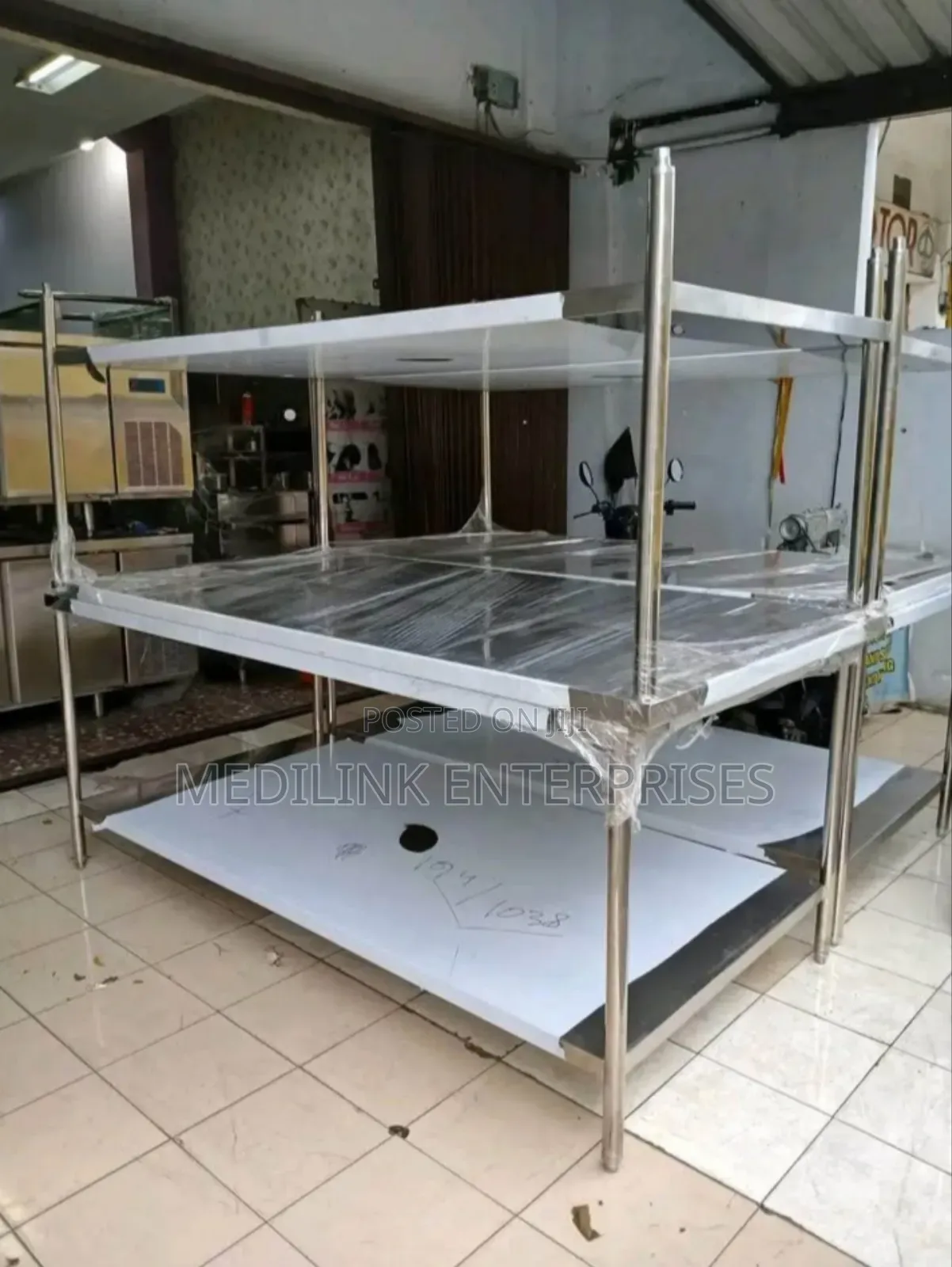 6*3ft Rectangular Stainless Steel Commercial Kitchen Tables