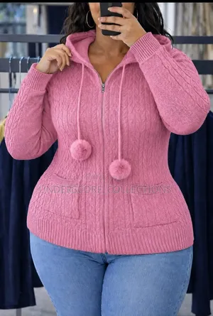 Ladies Plain Coloured Plus Size Fitting Sweaters