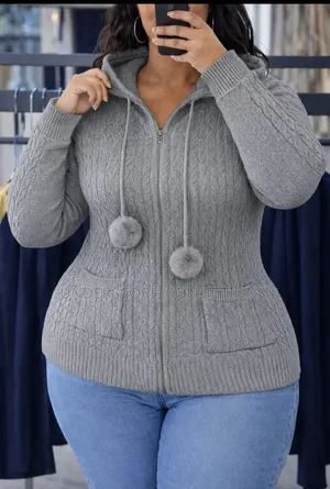 Ladies Plain Coloured Plus Size Fitting Sweaters
