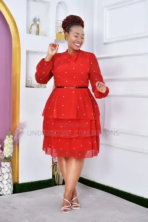 Ladies Multi Layered Polka Dresses