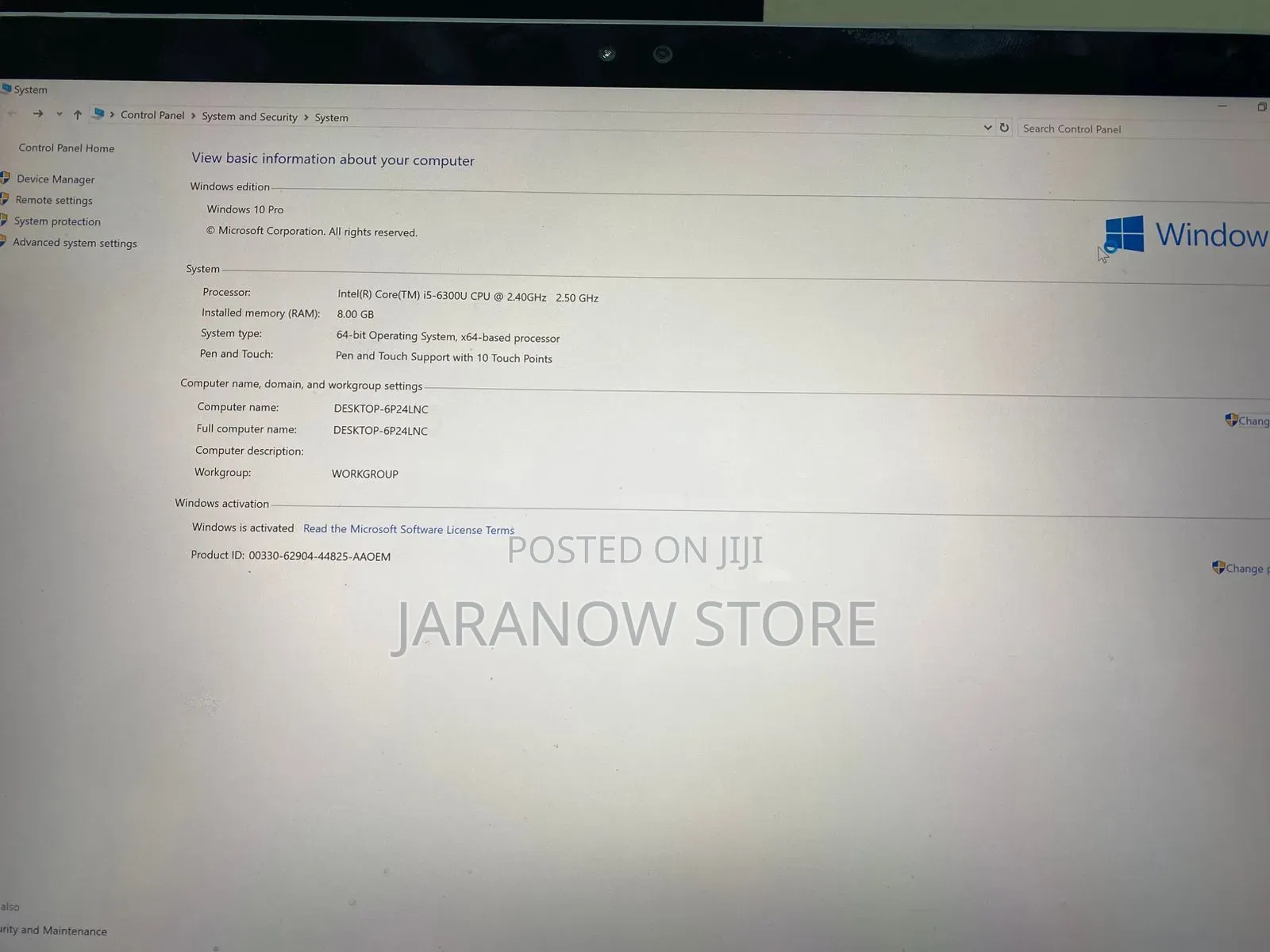 Laptop Microsoft Surface Pro 4 8GB Intel Core i5 SSD 256GB