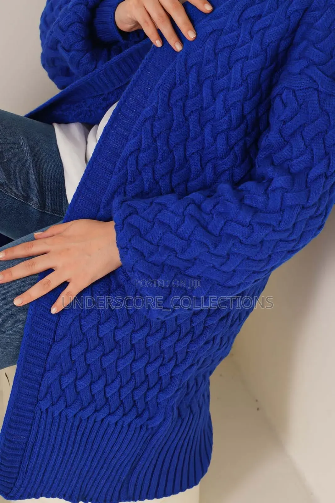 Ladies Plus Size Bulky Long Sweaters
