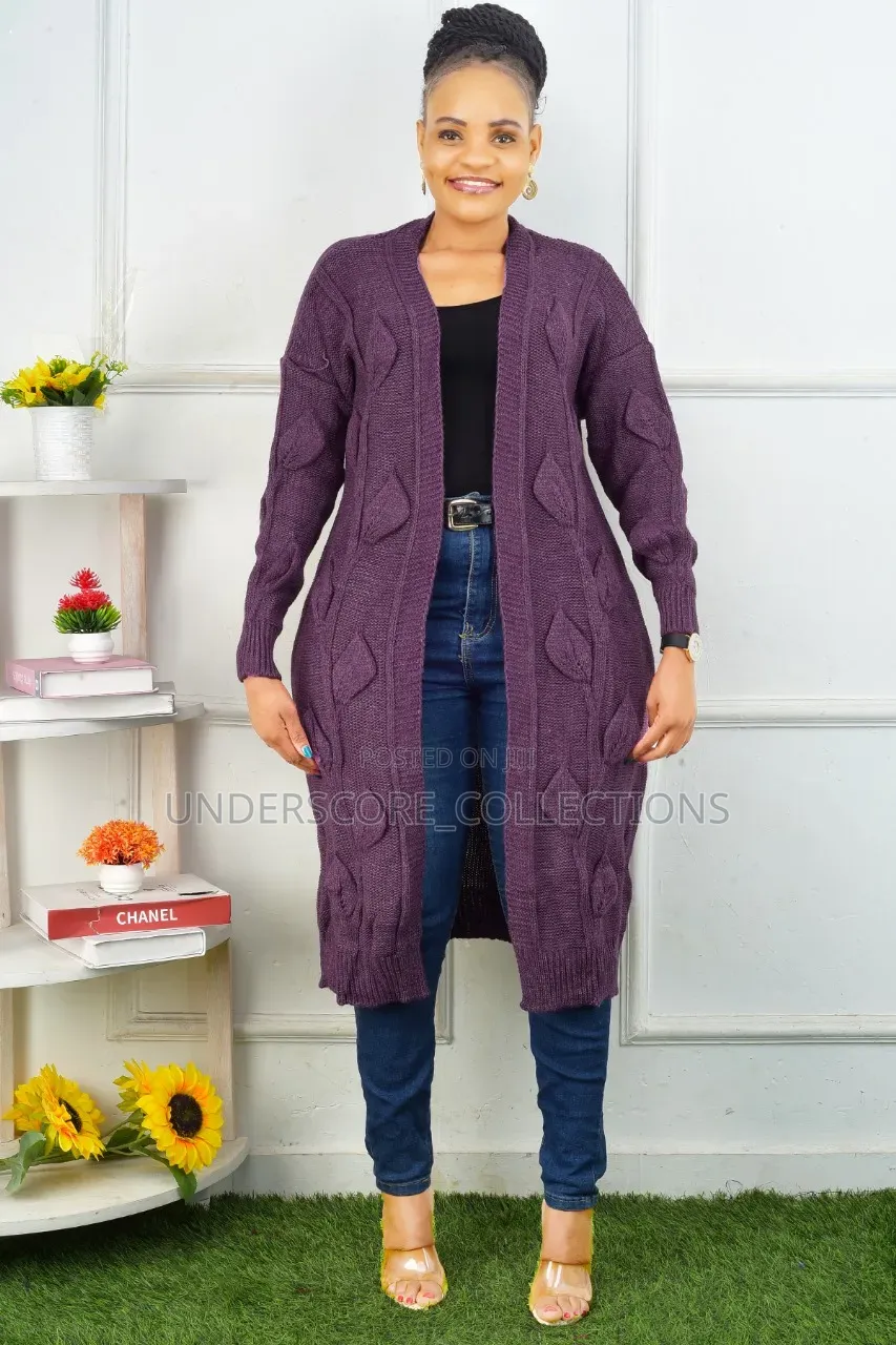 Ladies Plus Size Bulky Long Sweaters