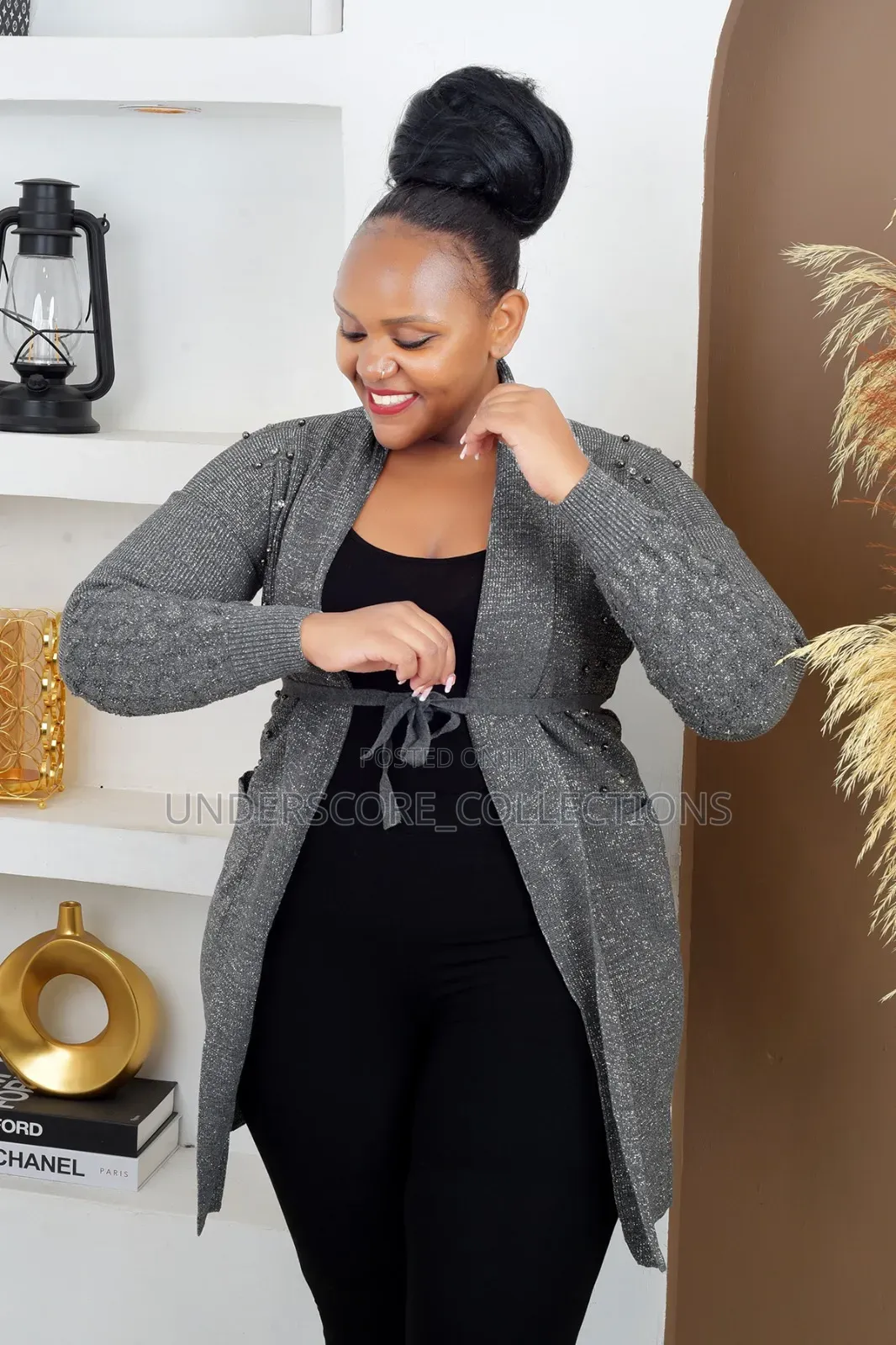 Ladies Plus Size Bulky Long Sweaters