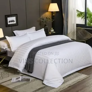 Plain Striped Duvet Cover Sets