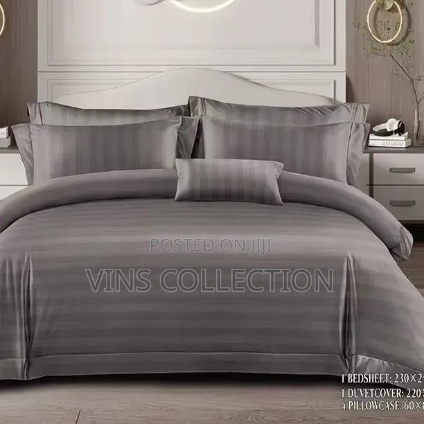 Plain Striped Duvet Cover Sets