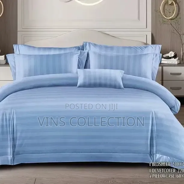 Plain Striped Duvet Cover Sets