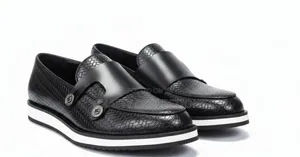 Black Laceless Smart Casuals Shoes Size 40 to 45