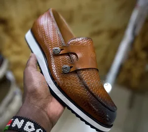Light Brown Laceless Smart Casuals Shoes Size 40 to 45