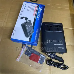 Olesson 150w Portable Vehicle Inverter – Smart Fast Charging Car Adapt