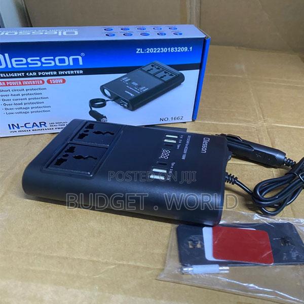 Olesson Smart Car Inverter 150w – Portable Fast Charging Device