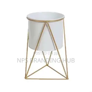 Nordic Geometric Metal Iron Flower Pot Plant Display Holder Tet
