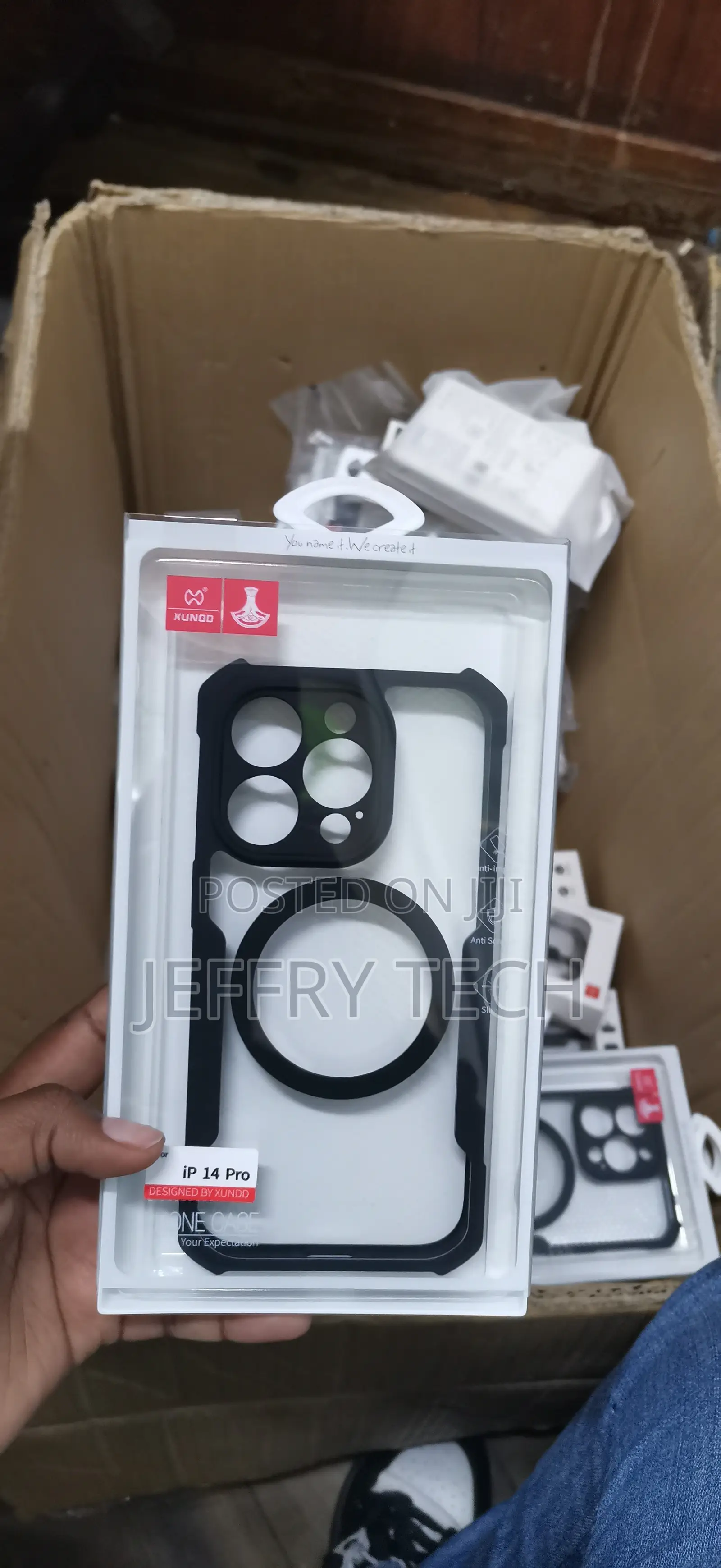 This Is a Xundd Branded Shockproof Phone Case for an iPhone 14 Pro.