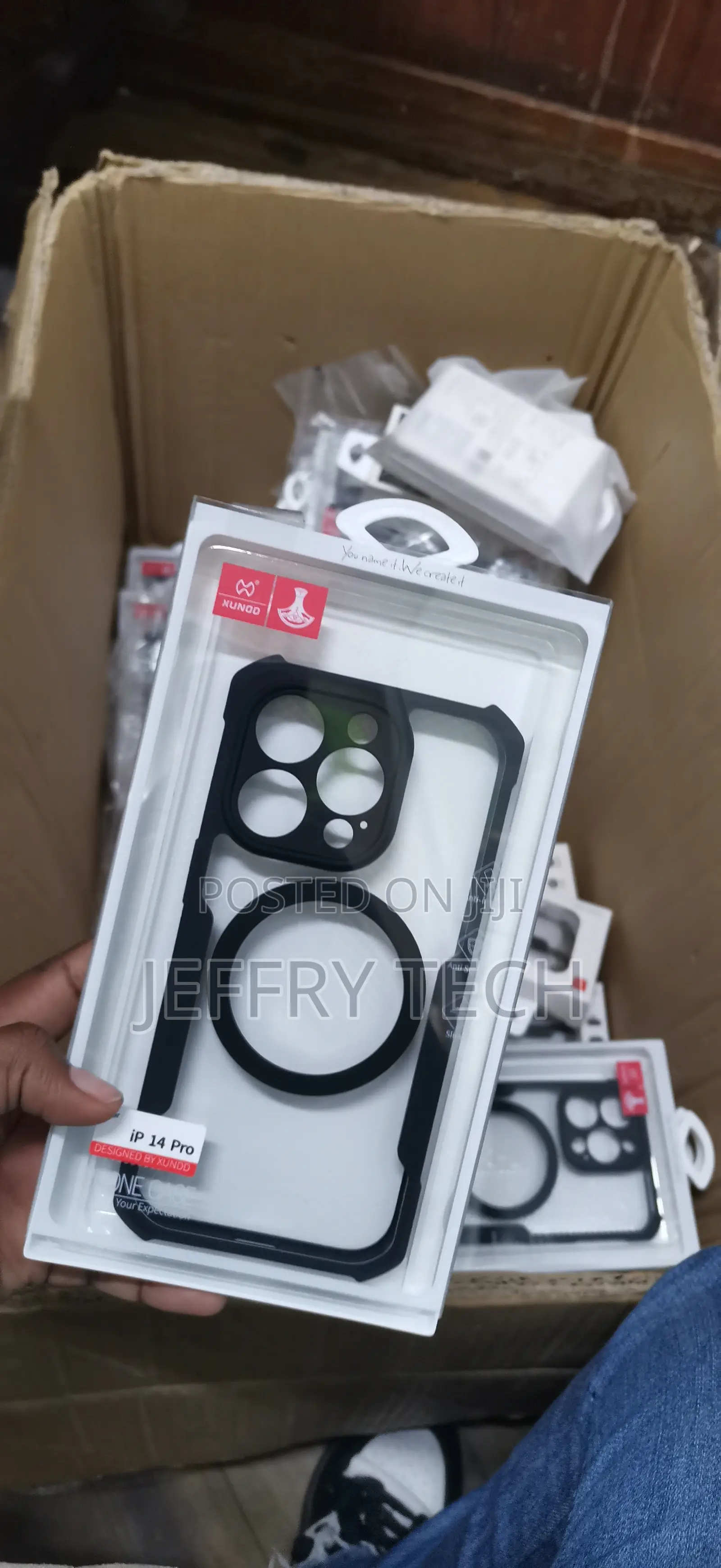 This Is a Xundd Branded Shockproof Phone Case for an iPhone 14 Pro.
