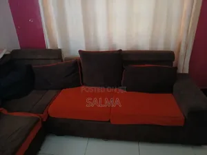 Modern Orange and Black L-Seat in Good Condition