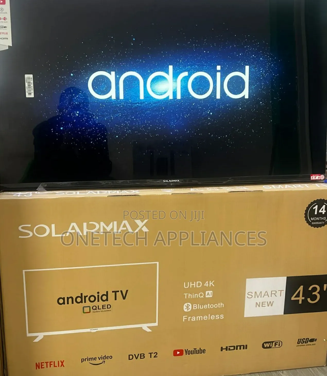 Solarmax 43′′ Qled Smart Tv Frameless