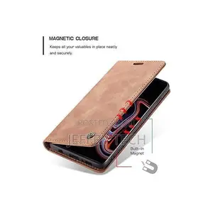 Caseme Wallet Case for Xiaomi Redmi 15c - Brown Pu Leather, Magneti