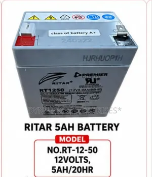 Ritah 5ah Battery Rt12-50/12vlts