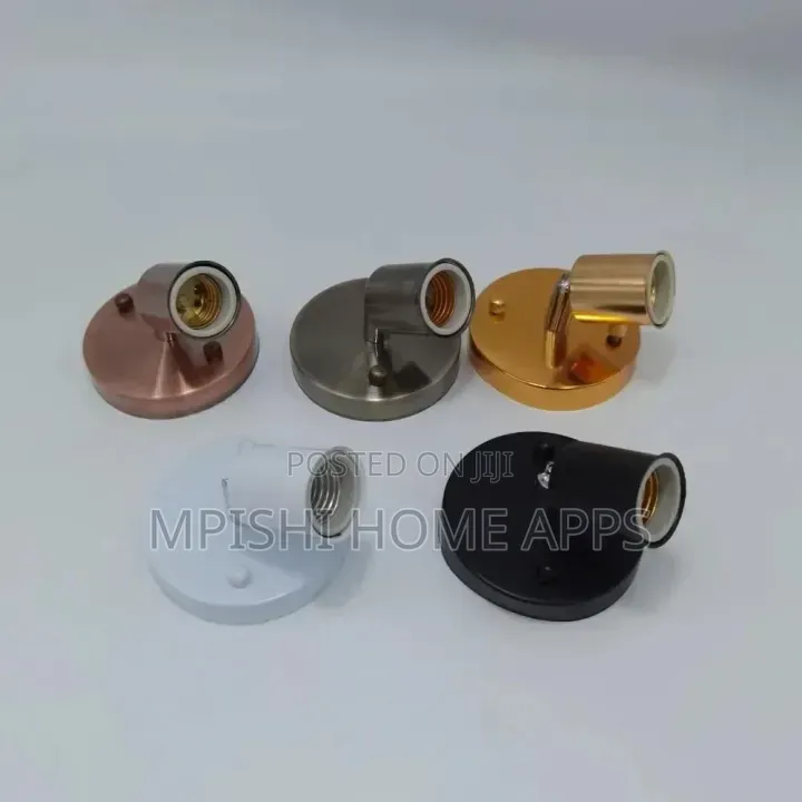Modern Metal E27 Ceiling or Wall-Mounted Lamp Holders