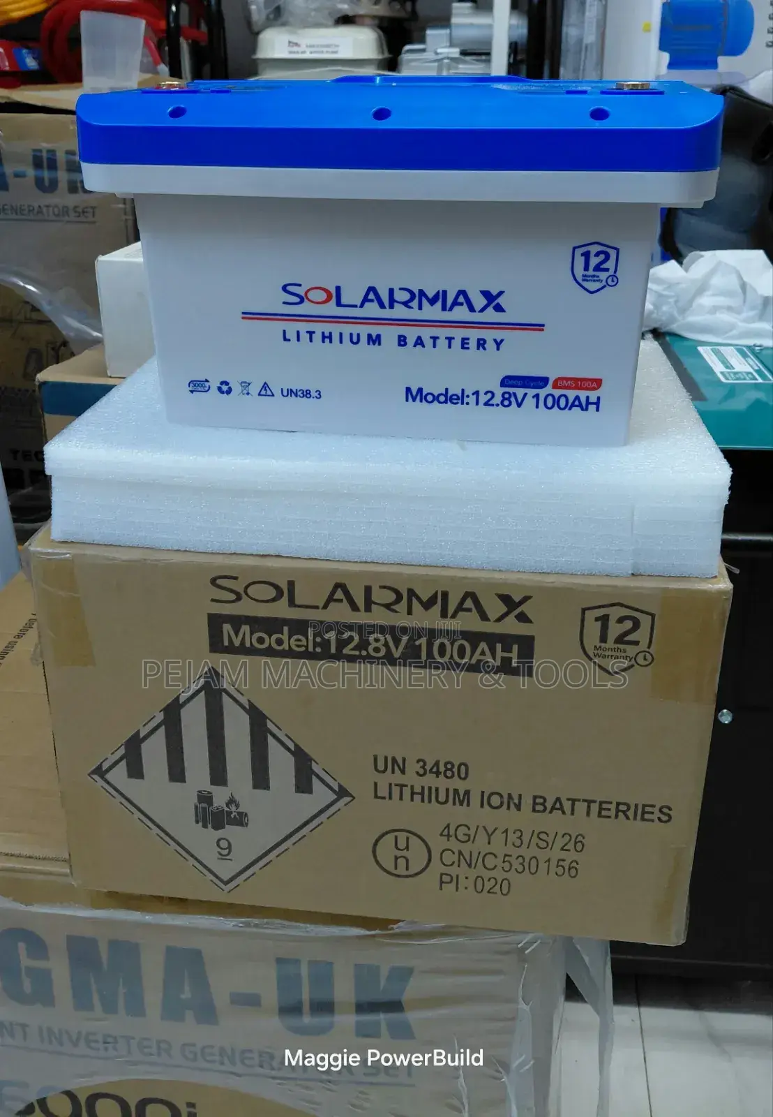 Solarmax 12.8v 100ah Lithium Battery Lifepo4