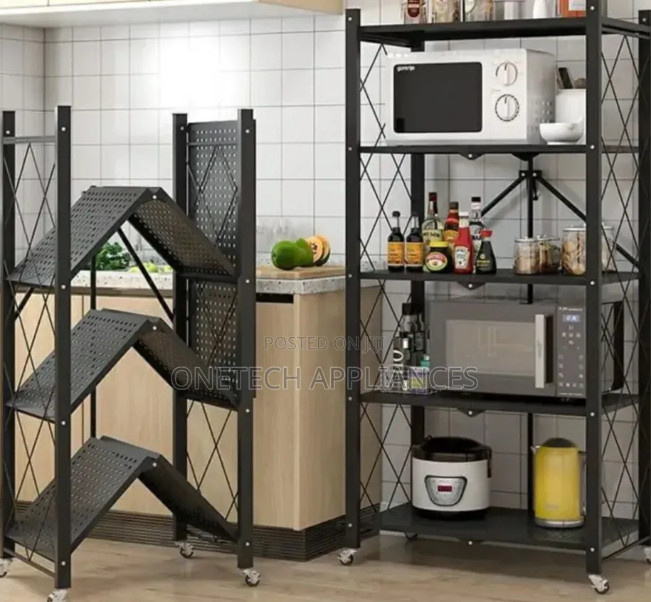 Foldable Movable Stainless Storage Rack For Small Spaces