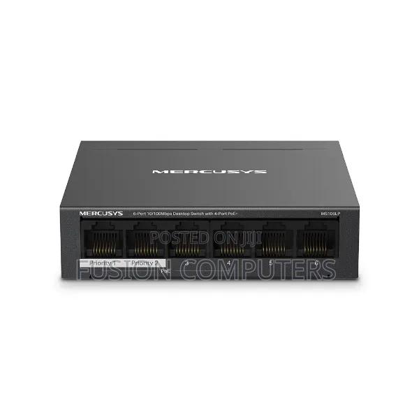 Mercusys Ms106lp 6-Port 10/100mbps Desktop Switch With 4-Port Poe+