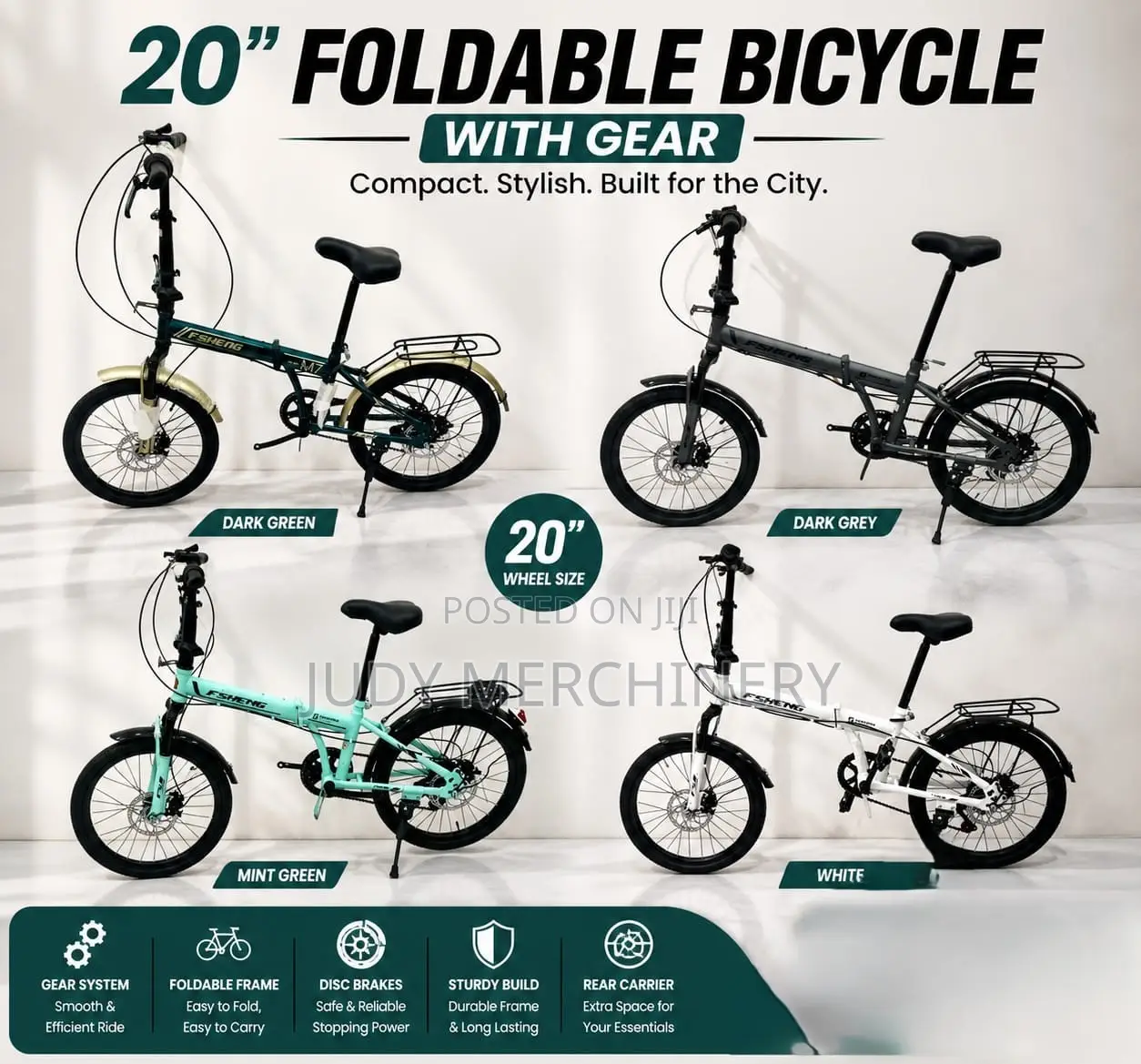 Foldable Original Size 20" Bicycle
