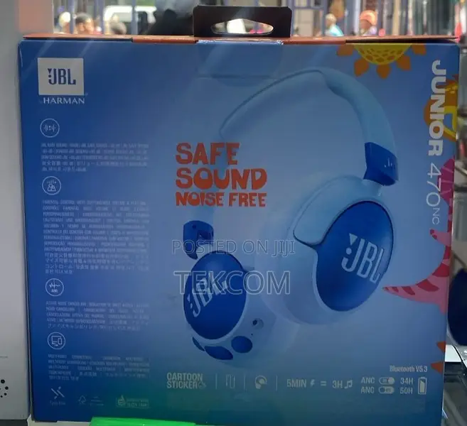 JBL Junior 470nc Wireless Noise-Cancelling Over-Ear Headphones