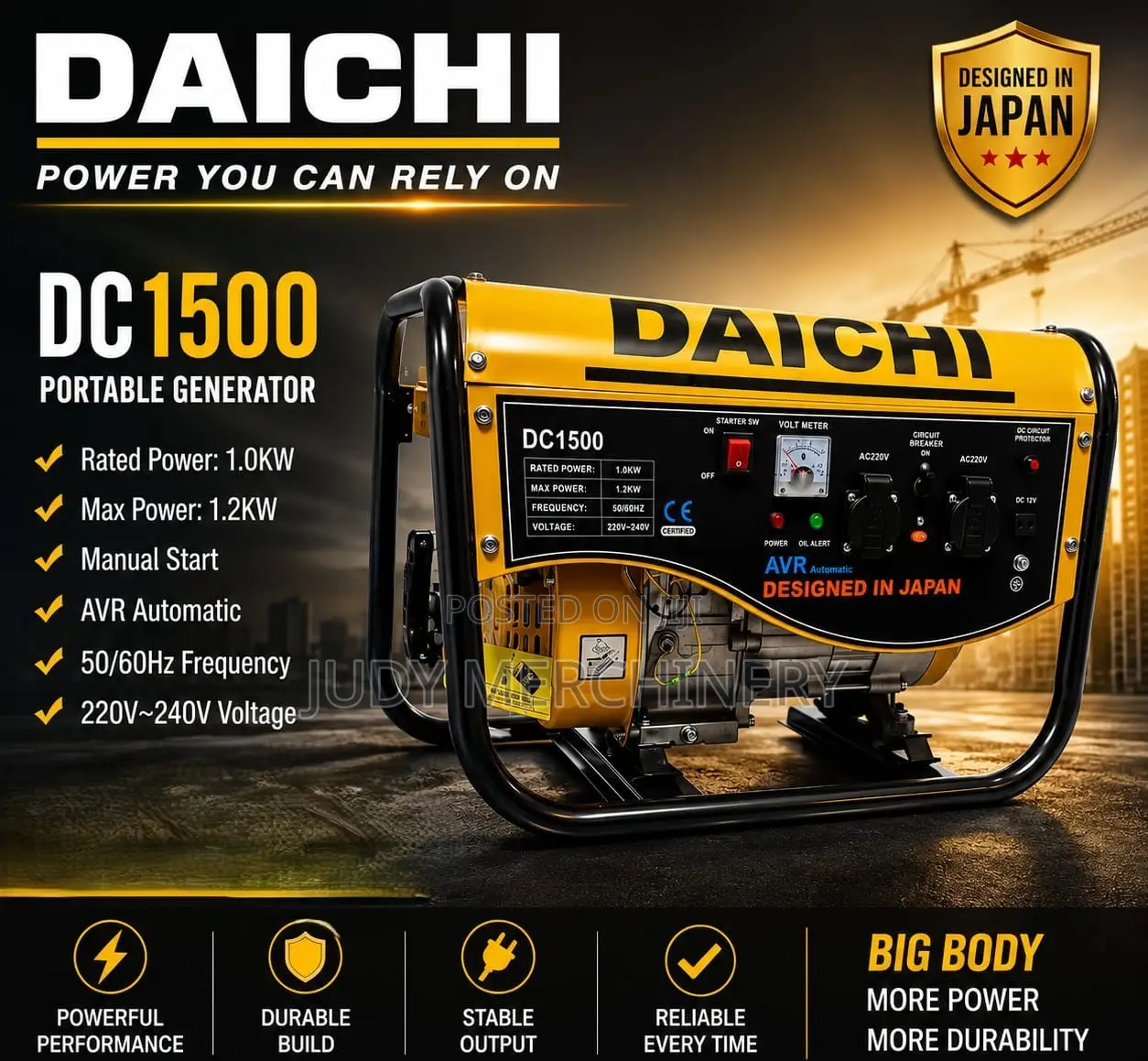 Daichi Portable Generator Original