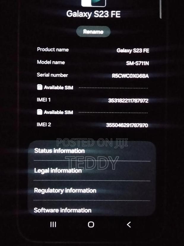Samsung Galaxy S23 FE 256 GB Silver