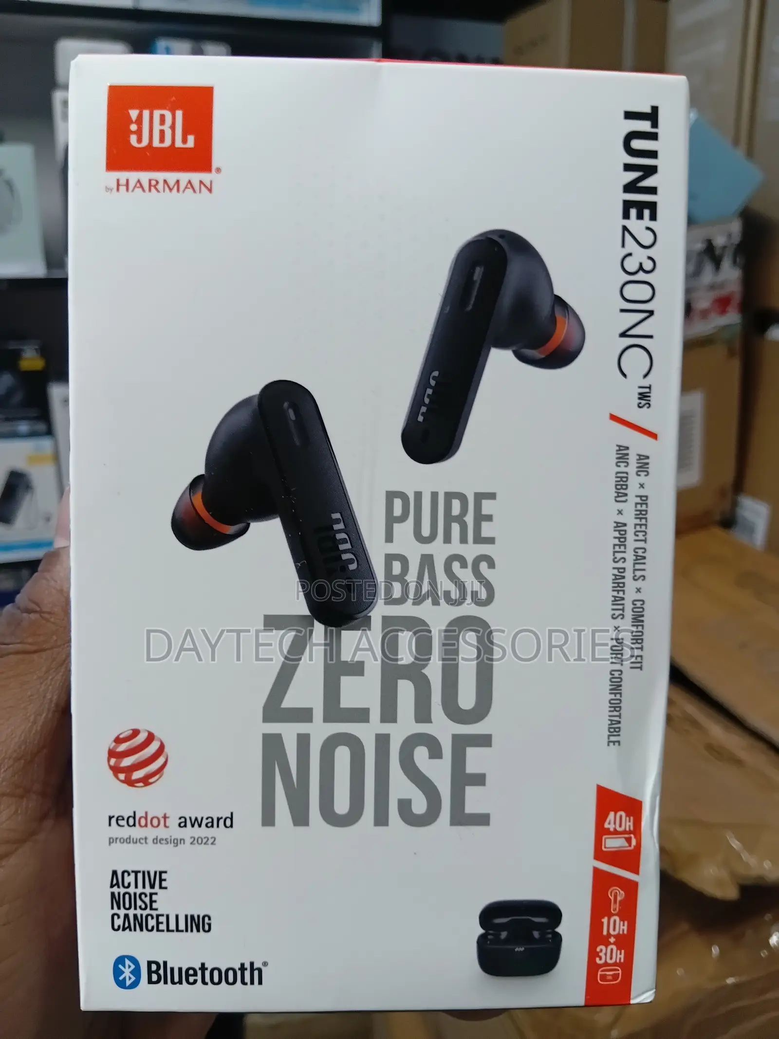 JBL T230nctwsbam in Ear Bluetooth Headphones - Black