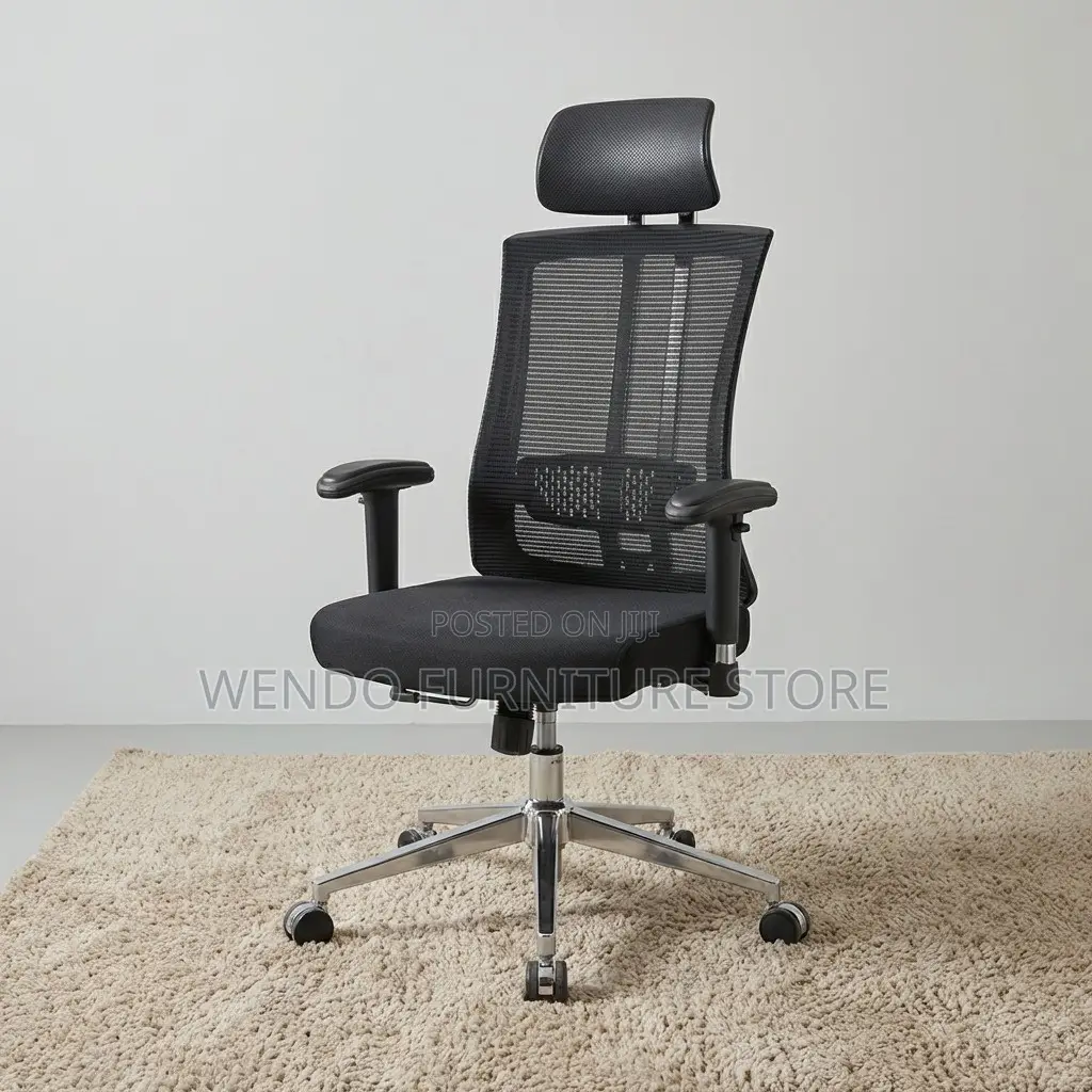 Office Chair : Mesh Executive Office Chair With Bar Re-Inforcement