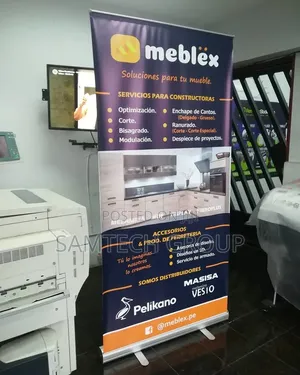 Narrow Base Roll Up Stand Printing