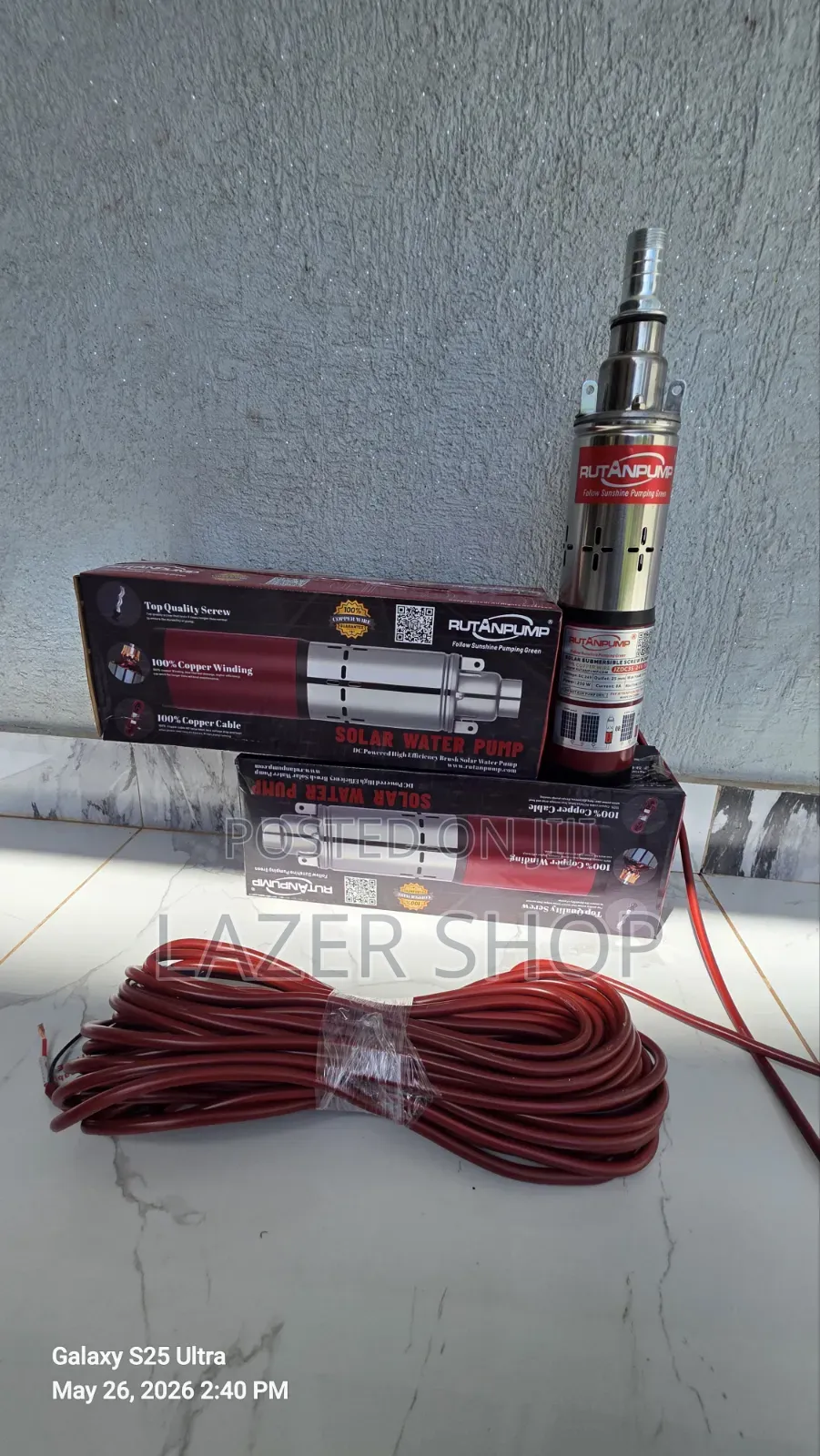 Rutan Submersible Pump,250watts