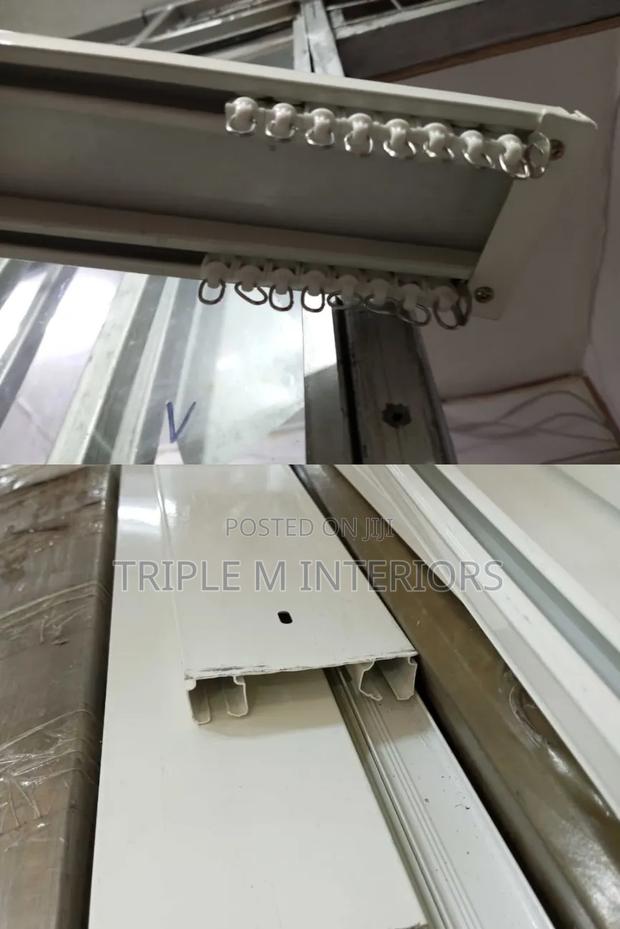 Ceiling Mounted Double Curtain Tracks - main view