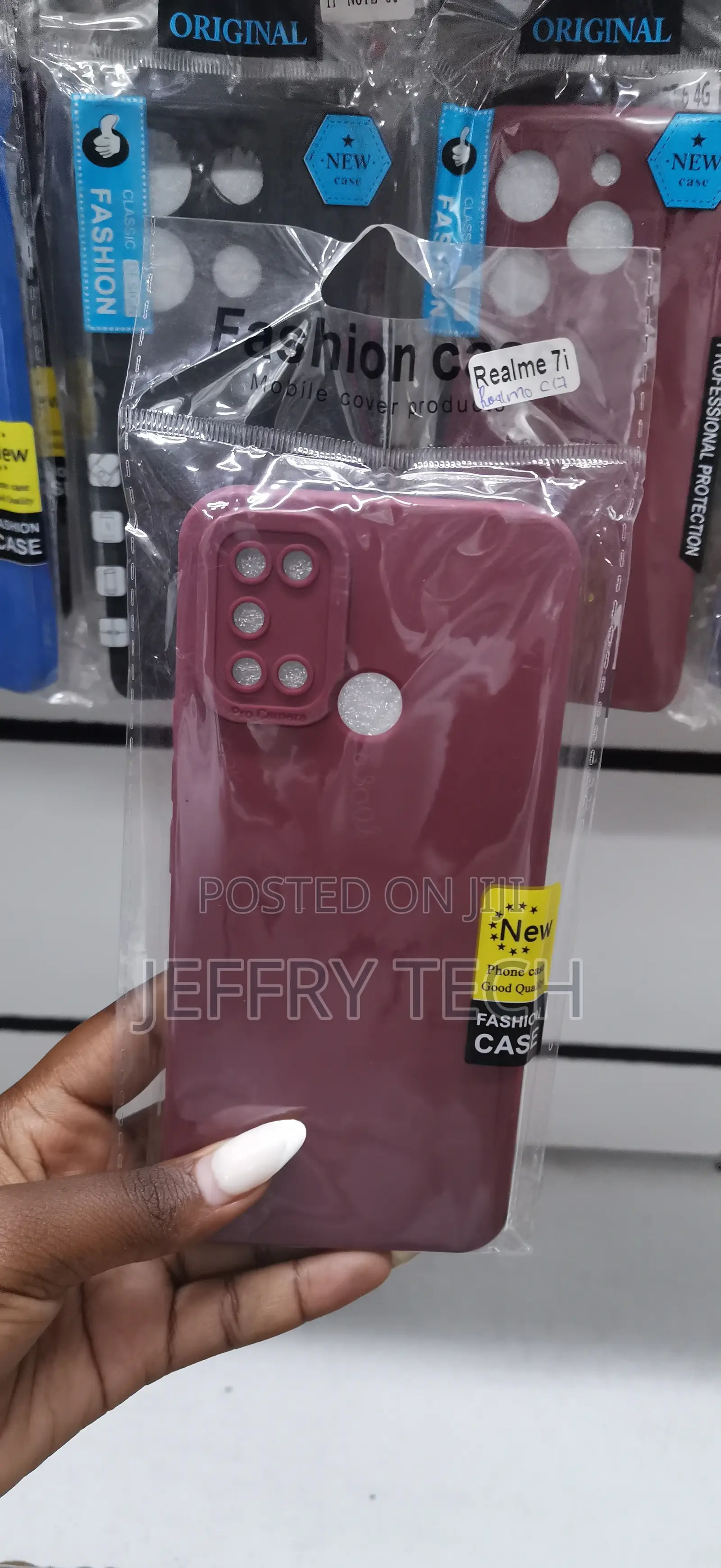 Realme 7i Maroon "Pro Camera" Silicone Case