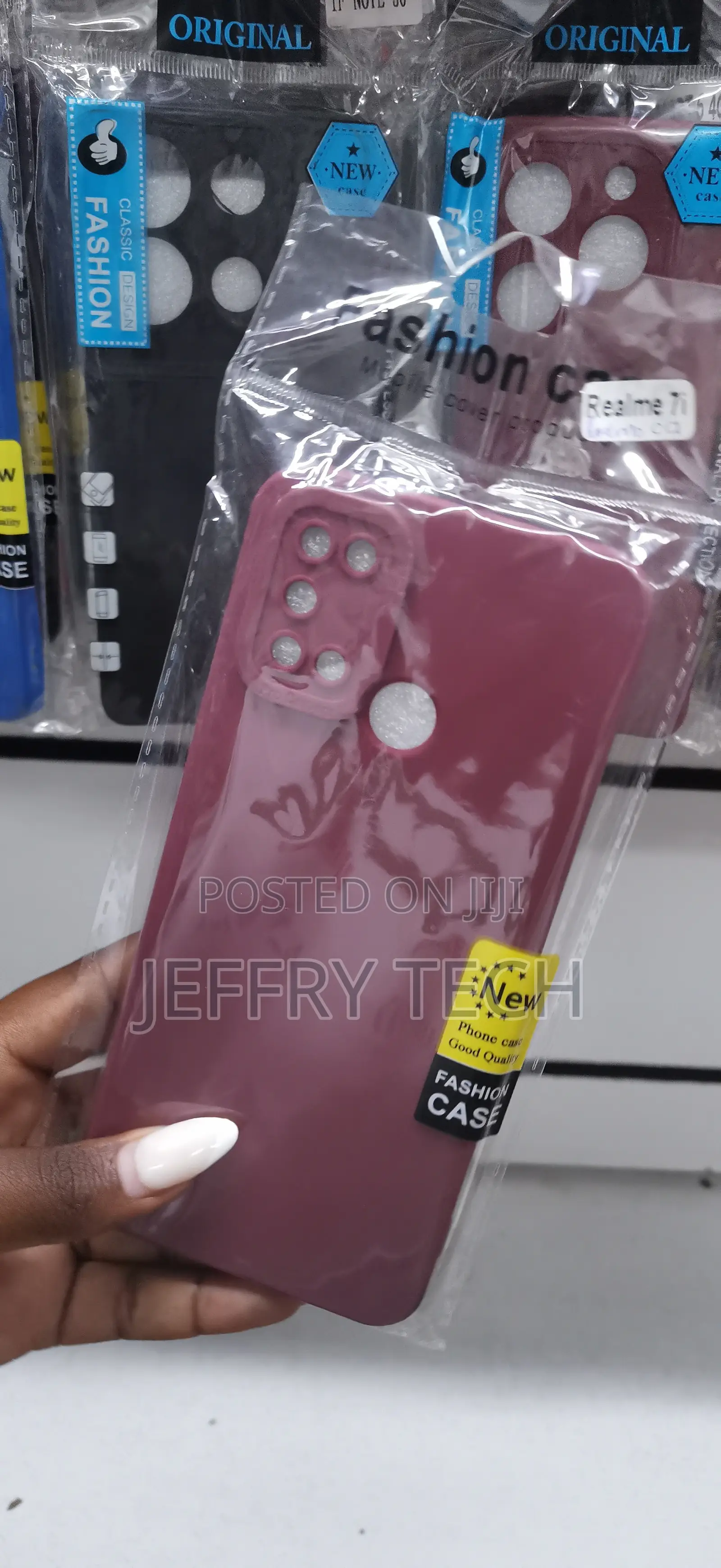 Realme 7i Maroon "Pro Camera" Silicone Case