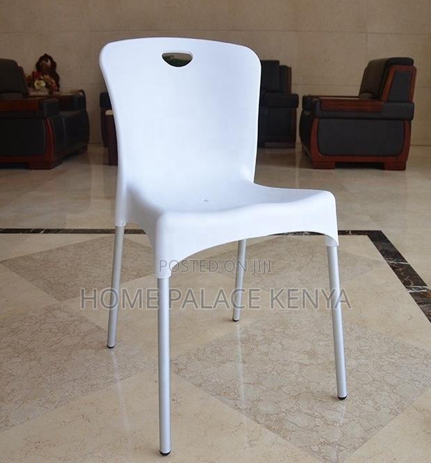 Plastic Chair: Stackable Plastic Dining Chair With Aluminium Legs - thumbnail 9