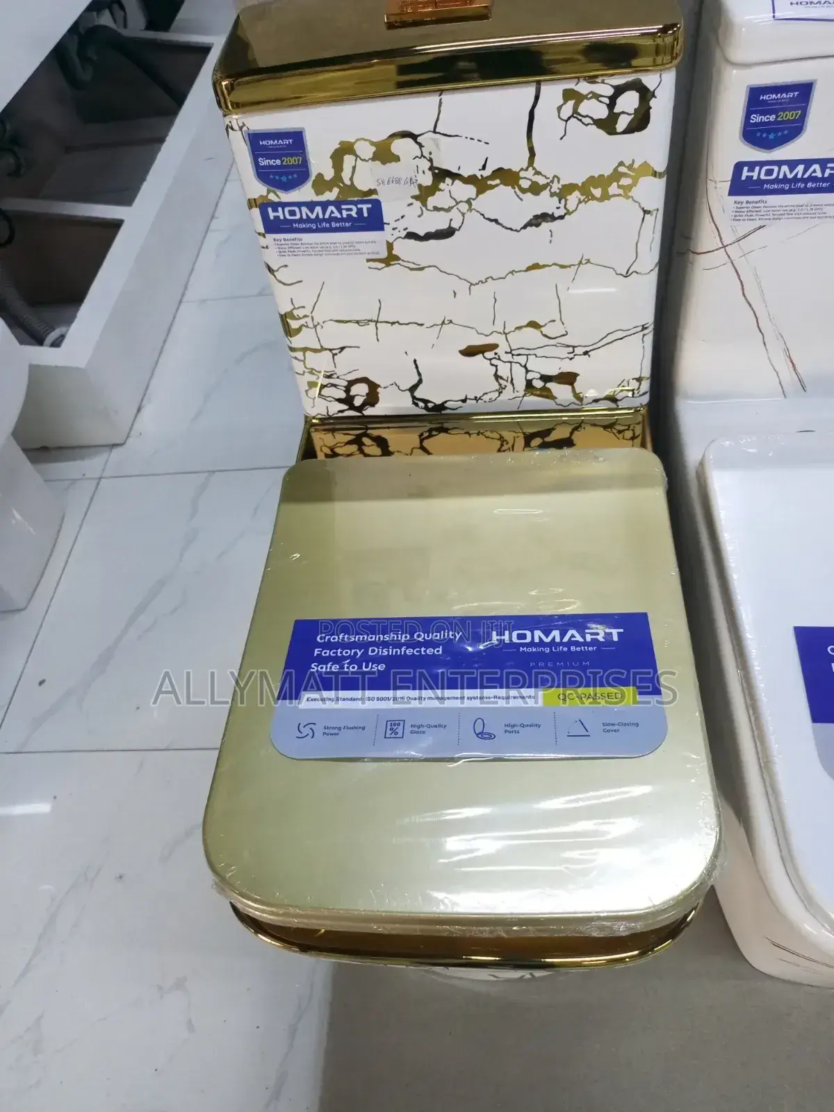 One Body Gold Coloured Toilet