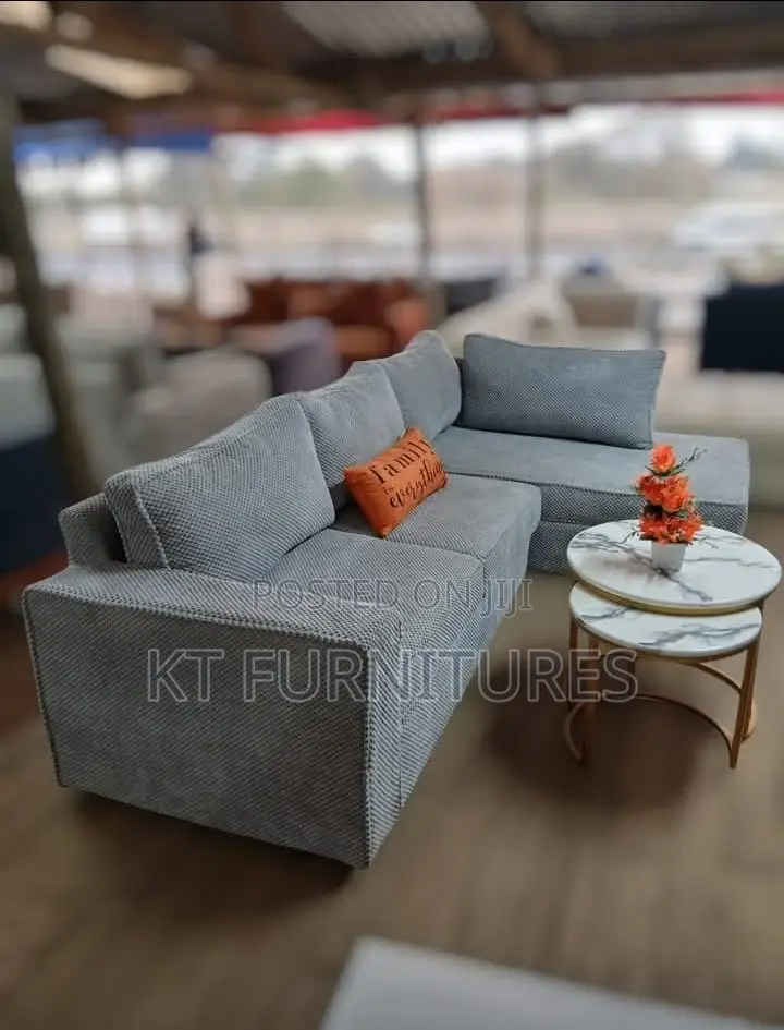 Grey Soft Cotton L Seat