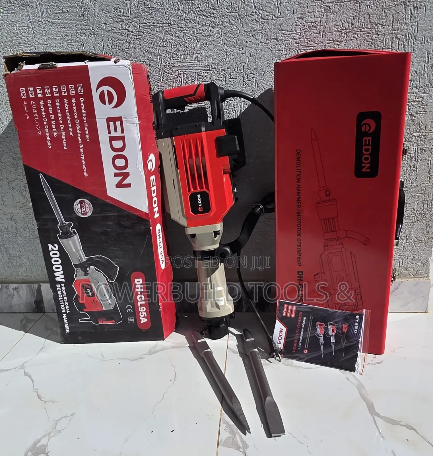 Edon Dh-Gl95a Demolition Hammer 2000w/Jack Hammer