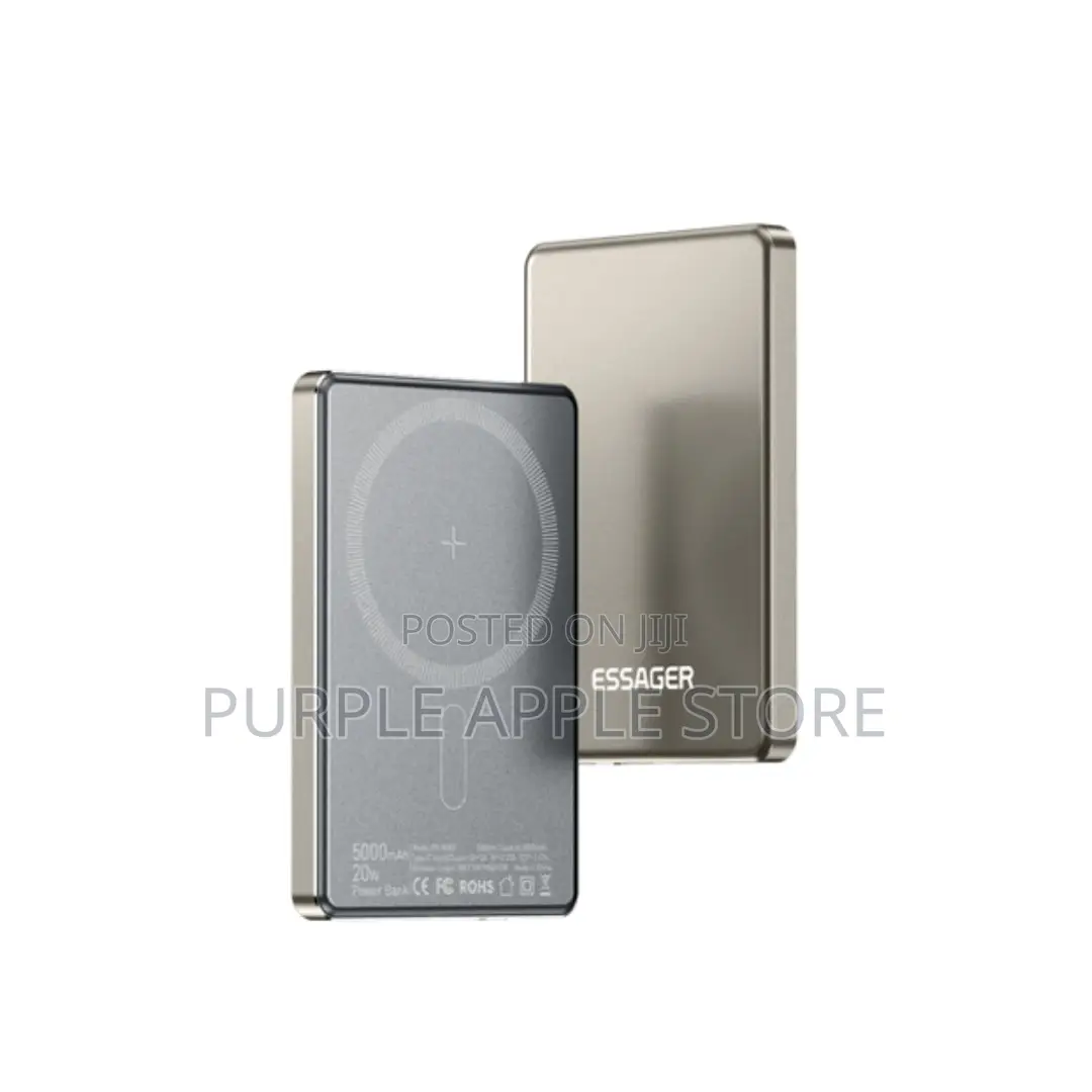 Essager Thin Magnetic Wireless Power Bank 5000mah 20w