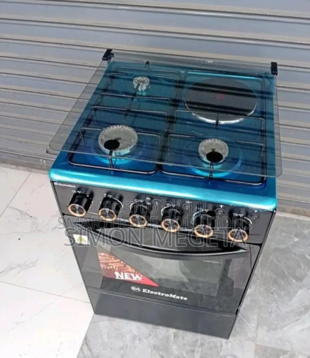 3gas Burner Electromate 3+1 Standing Cooker