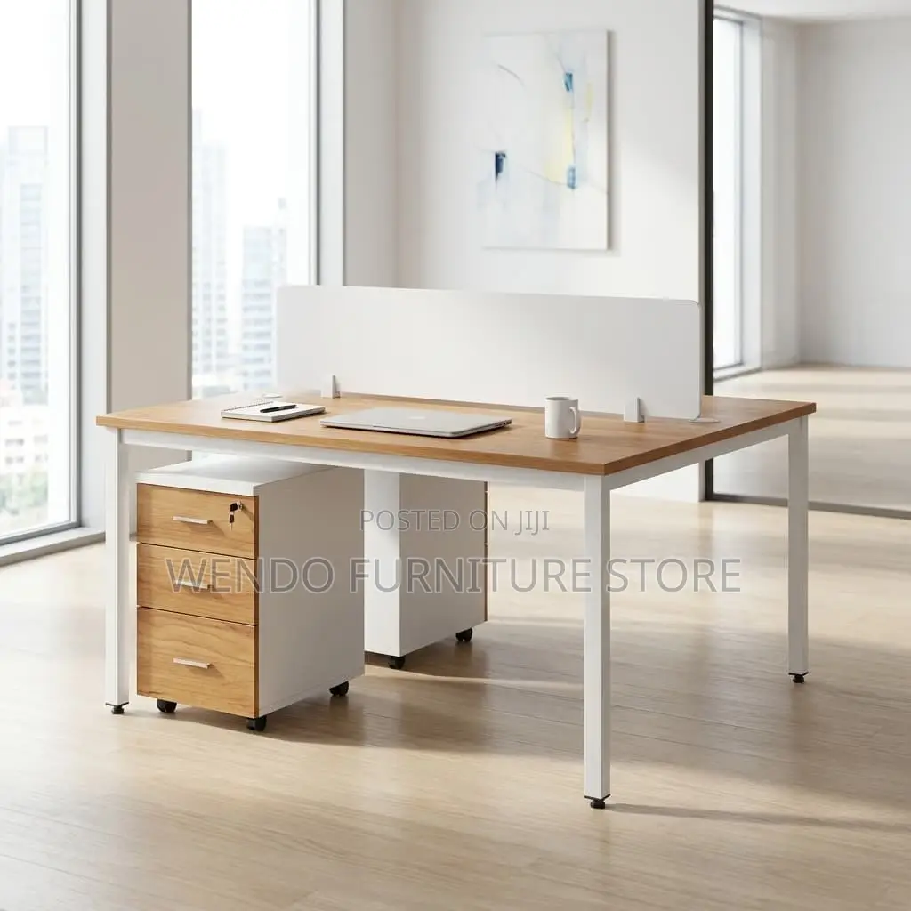 Office Table : Hunika 2-Person Office Workstation