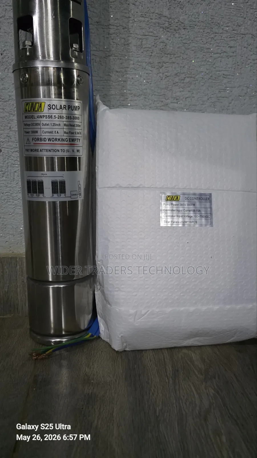 Kunda Solarpump 260m Comes With Control Box