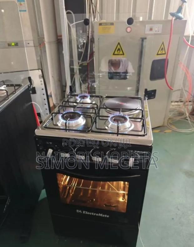 With Electric Plate and Oven Electromate 3+1 Standing Cooker