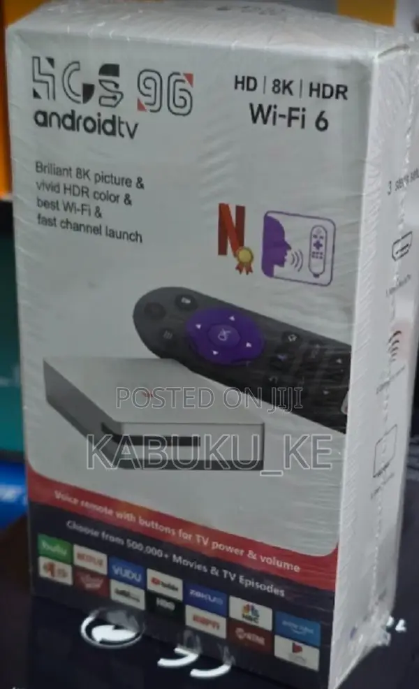 HCS 96 Tv Box Android Version 16 4gb Ram + 64gb Rom