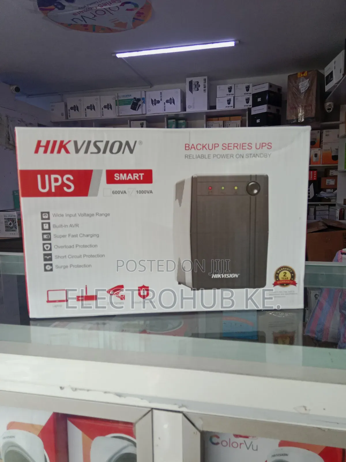 Hikvision 1000va Ups With Avr Surge Protection