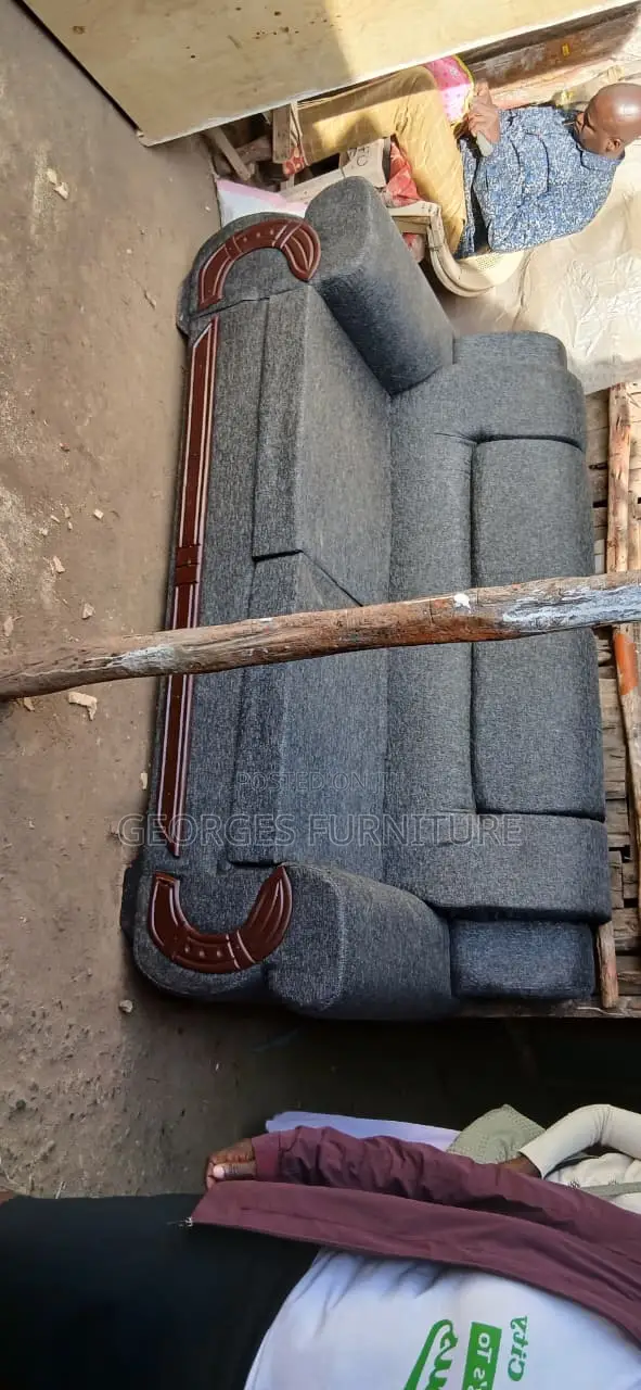 Grey Permanent Sofa Seat